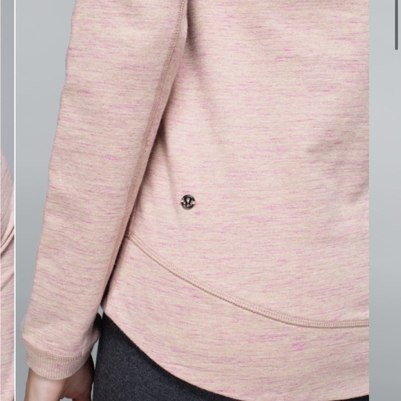Lululemon Exhalation Pullover in Heathered Marled Mojave Magenta - Picture 3 of 7